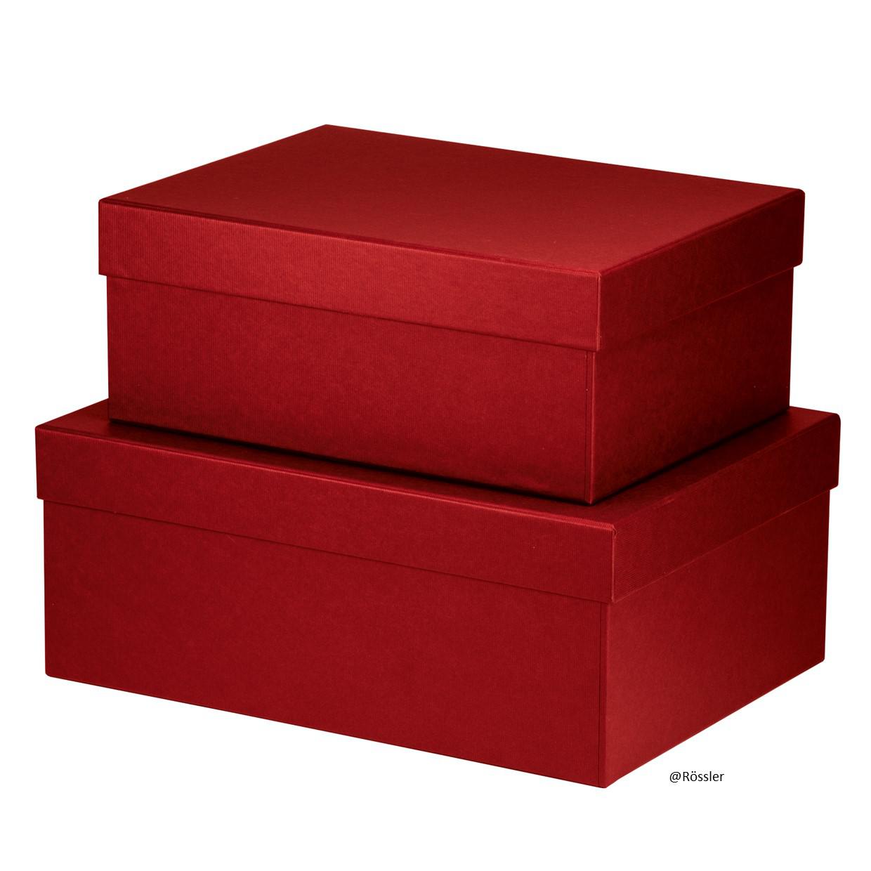 Geschenkschachteln 2er Set Rot